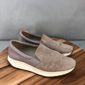 Naturalizer Selah Slip On Beige Sneakers Womens 10.5 Suede Leather Comfort Shoes
